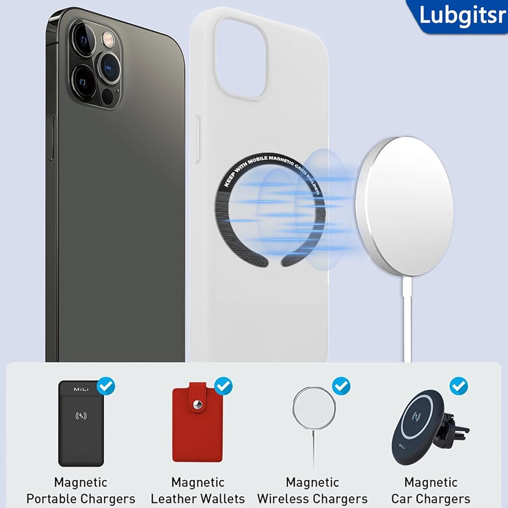 ZORBES® 6Pcs Magnetic Alignment Rings, 55mm Dia Slim Adhesive Magnetic Rings, Adhesive Magnet for Phone Grip, Phone Holder ZORBES® 6Pcs Magnetic Alignment Rings, 55mm Dia Slim Adhesive Magnetic Rings, Adhesive Magnet for Phone Grip, Phone Holder